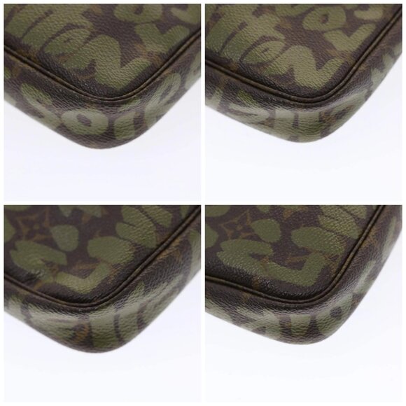 LOUIS VUITTON Monogram Graffiti Pochette Accessoires Pouch M92191 LV Auth 49463V - Picture 14 of 16